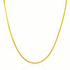 14k Yellow Gold Foxtail 1.0mm Chain